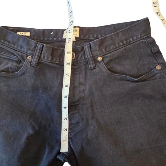 Todd Snyder Slim Fit 5-Pocket Chino Pants, jeans, black sz 30x32 Stretch - Picture 7 of 11